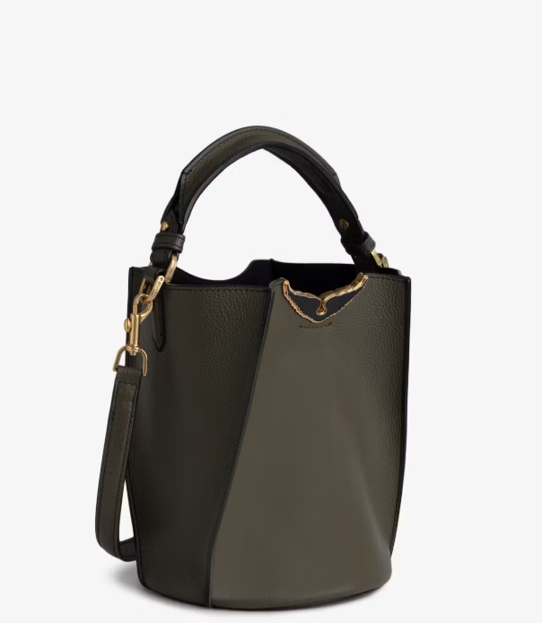 Bombonera Zadig Borderline Bucket verde militar